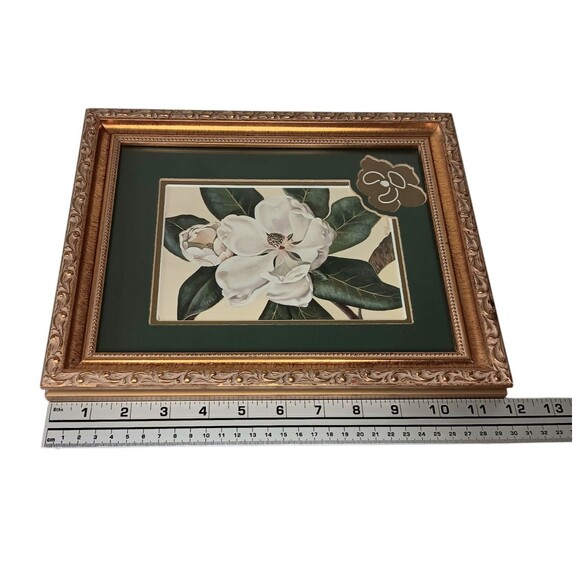VTG Afternoon Magnolia Print By Waltraud Fuchs von Schwarzbek Matted & Framed - Picture 15 of 16